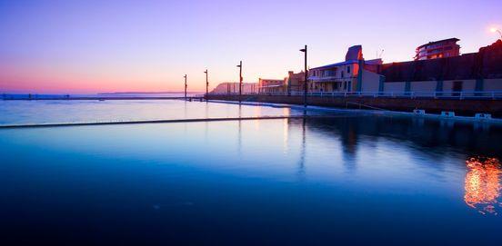 Newcastle Ocean Baths Newcastle Ocean Baths NSW Australia  (Panorama)