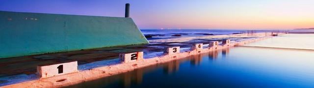 Newcastle Ocean Baths Newcastle Ocean Baths NSW Australia  (Panorama)