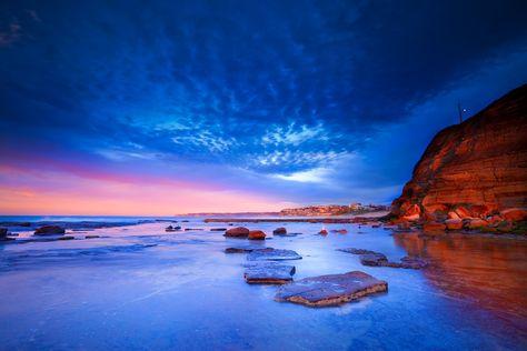 Susan Gilmore Beach Rock Pools at Susan Gilmore Beach, Newcastle NSW Australia