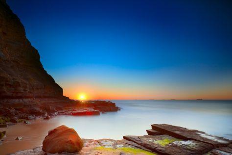 Susan Gilmore Beach Sunrise at Susan Gilmore Beach, NSW Australia