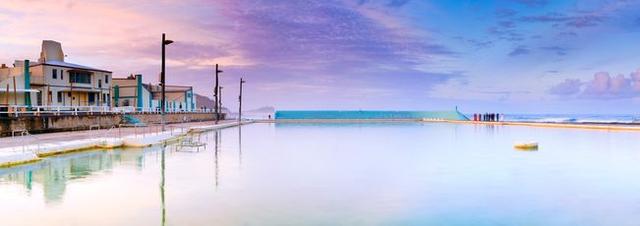 Newcastle Ocean Baths Newcastle Ocean Baths NSW Australia (Panorama)