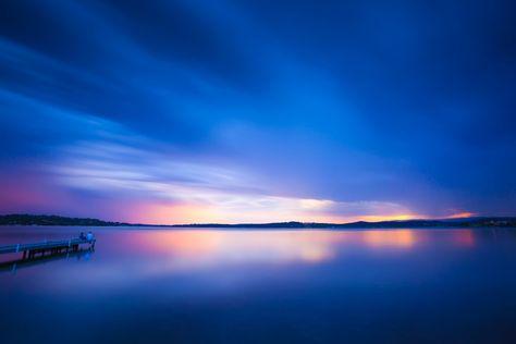 Warners Bay Colour skies during a sunset over Warners Bay