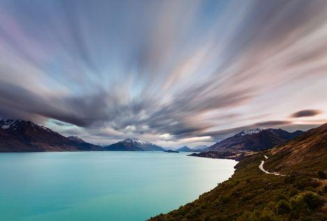 Lake Wakatipu Lake Wakatipu New Zealand, view towards Glenorchy