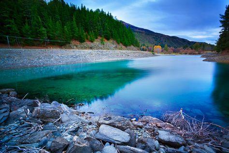 Lake Hawea View over Lake Hawea, New Zealand.