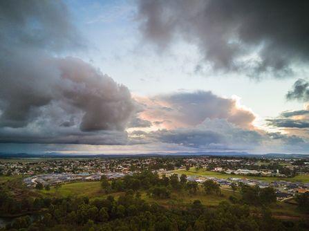 Hunter Valley Looming clouds over the Hunter Valley NSW