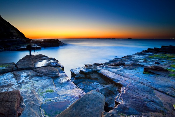 Susan Gilmore Beach Sunrise at Susan Gilmore Beach, NSW Australia