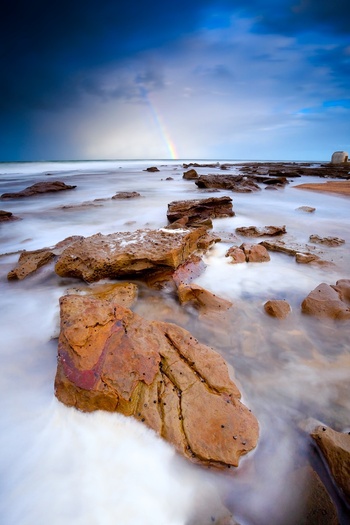 Merewether Rainbow over Merewether Ocean Baths, NSW Australia