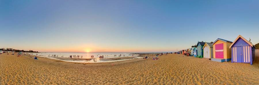 Brighton Beach Sunset at Brighton Beach, Victoria