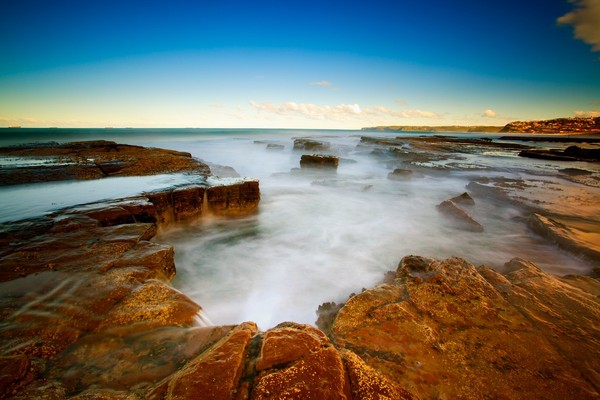 Susan Gilmore Beach Rock Pools at Susan Gilmore Beach, Newcastle NSW Australia